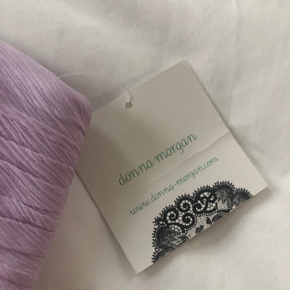 Donna Morgan Purple Silky Lined Dress - Picture 3 of 15